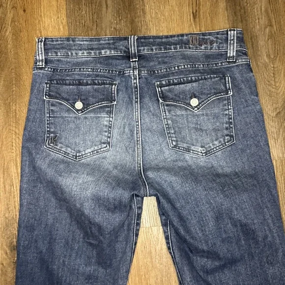 Kut from the Kloth Jeans Women Size 14 Nicole High Rise Flap Pocket Boot Cut - Picture 4 of 15